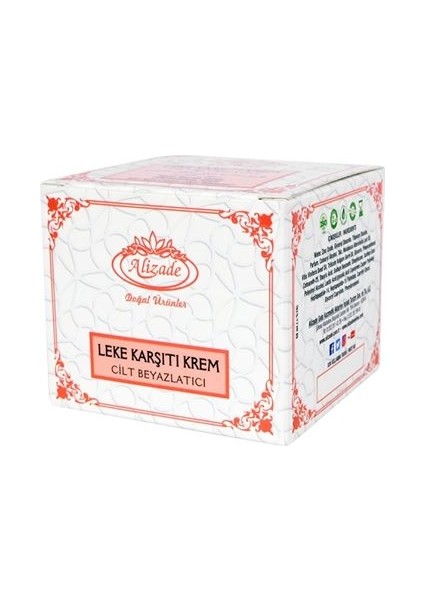 Doğal Ürünler Leke Karşıtı Krem