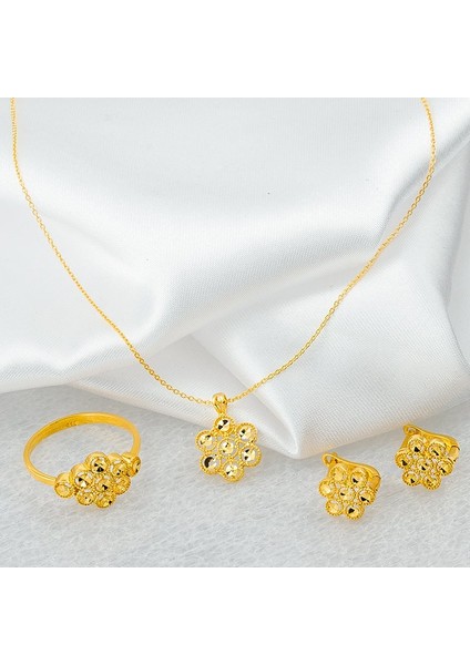 Label Jewelry Midyat 22 Ayar Taşsız 3'Lü Altın Set