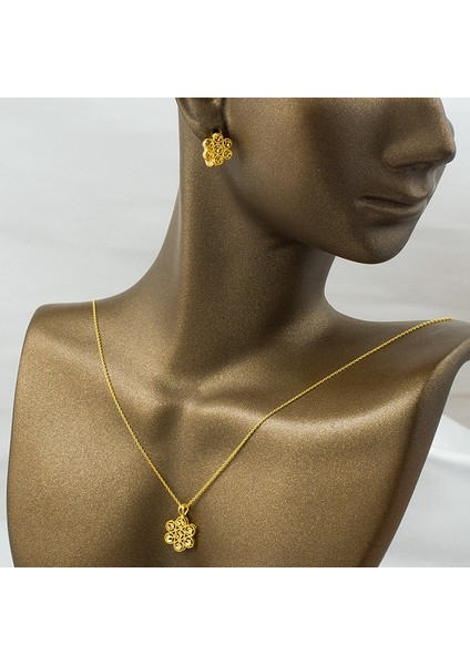 Label Jewelry Midyat 22 Ayar Taşsız 3'Lü Altın Set