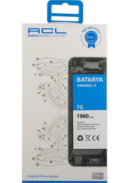 Apple iPhone 7 İçin NT-28874 AA Kalite 1900 mAh Batarya