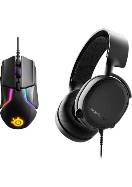 Arctis 3 Oyuncu Kulaklık + Rival 600 SSM62446 Rgb Oyuncu Mouse