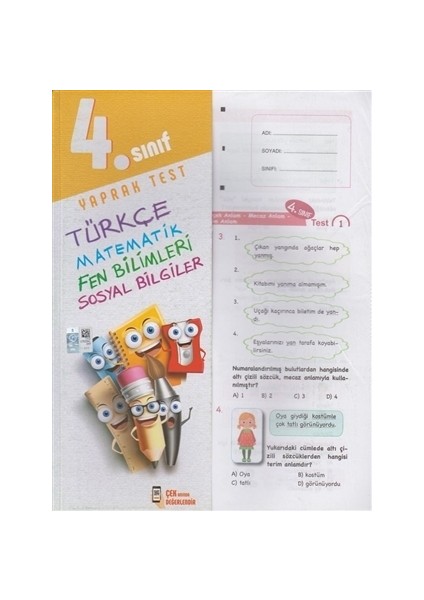 4. Sınıf Tüm Dersler Yaprak Test