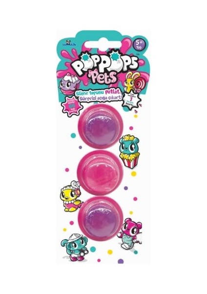 Pop Pops Pets 3'lü Slime Paket