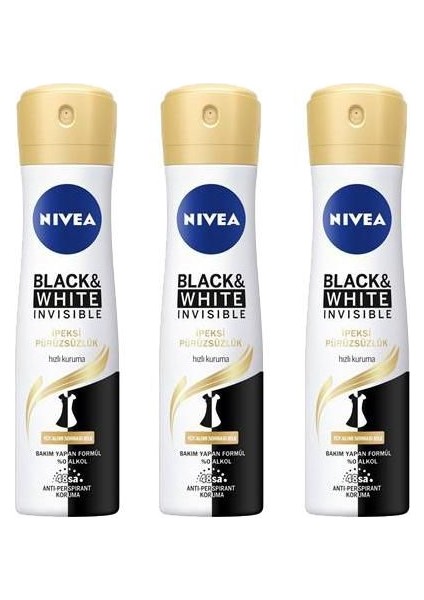 Deodorant B & W İpeksi 3 x 150 ml