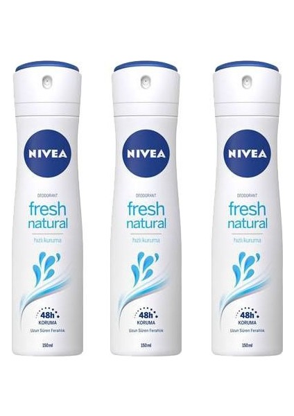 Deodorant Fresh Natural 3 x 150 ml