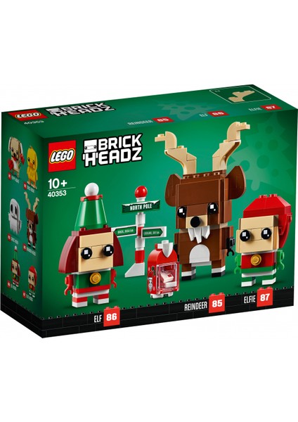 BrickHeadz 40353 Reindeer, Elf & Elfie