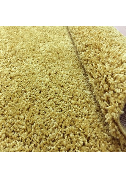 Shaggy 9000NM Gold 160x160 cm Daire Shaggy Halı fırsatları