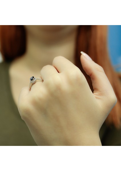 lı Oval Safir Anturaj Yüzük 1040087 modelleri