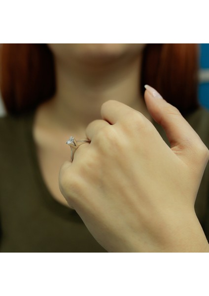 Lova H Renk 0,48 Karat Pırlanta Tektaş Yüzük 1020097
