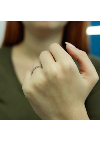 Lova 0,15 Karat Pırlanta Yarımtur Yüzük 1030148