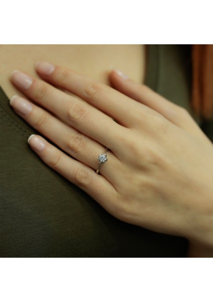 Lova H Renk 0,23 Karat Pırlanta Tektaş Yüzük 1020073 fırsatları