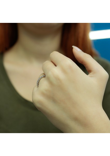 Lova 0,70 Karat Pırlanta Yarımtur Yüzük 1030145