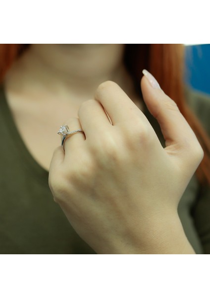Lova Toplam 0,43 Karat Pırlanta Tektaş Yüzük 1070062