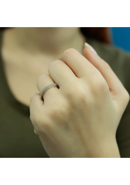 Lova 0,19 Karat Pırlanta Yarımtur Yüzük 1030151