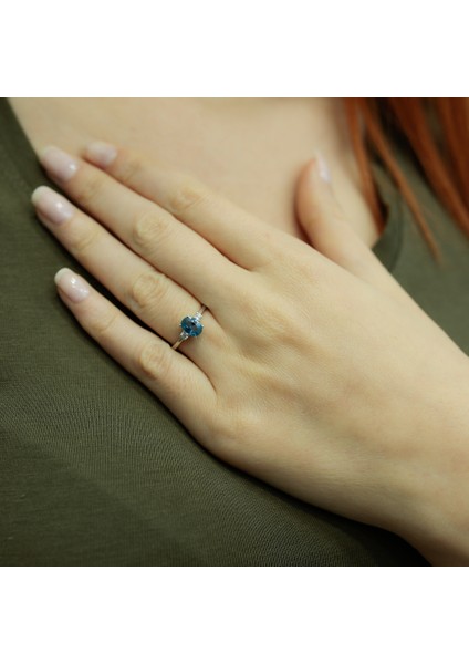 lı Blue Oval Topaz Yüzük 1030162 fırsatları