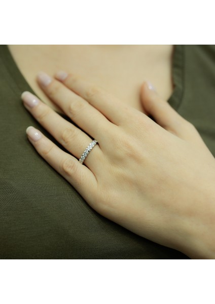 Lova 0,48 Karat Pırlanta Yarımtur Yüzük 1050209