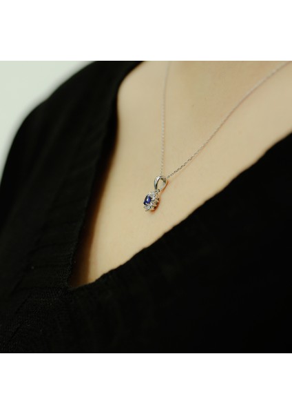 lı Oval Safir Anturaj Kolye 2050004 modelleri