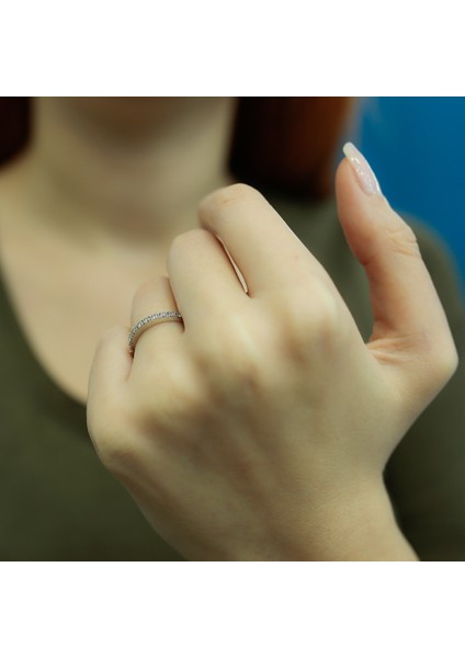 Lova 0,16 Karat Pırlanta Yarımtur Yüzük 1030149