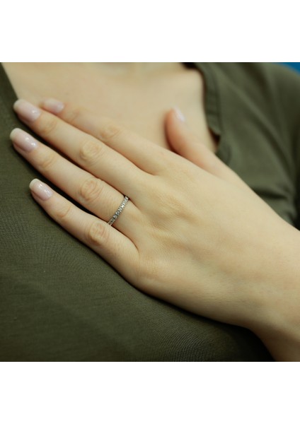 Lova 0,16 Karat Pırlanta Yarımtur Yüzük 1030149