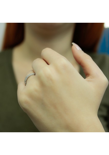 Lova 0,39 Karat Pırlanta Yarımtur Yüzük 1030155