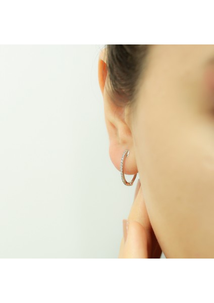 lı Oval Halka Küpe 3030019