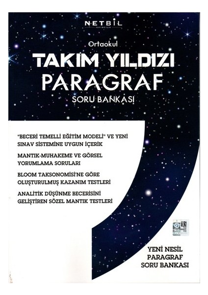 Netbil Yayınları 8.Sınıf Takım Yıldızı Paragraf Soru Bankası