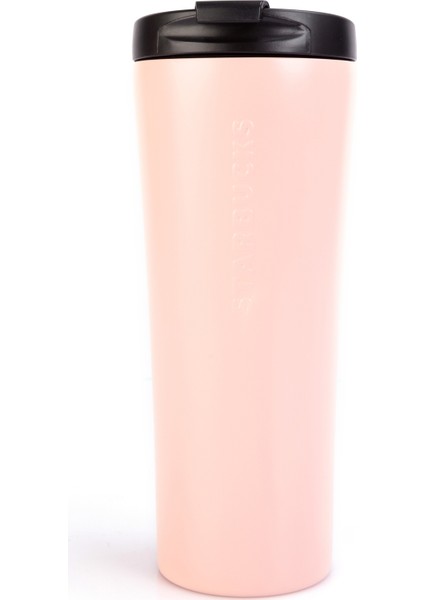 Açık Pembe Renk Özel Seri Çelik Bardak Termos