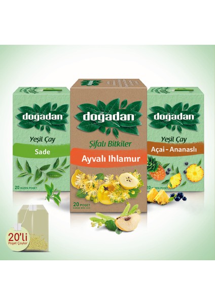 3'lü Bitki Çayı Seti