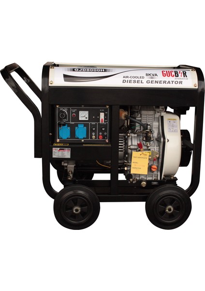 Jeneratör GJD8000H (8 Kva) Portatif Dizel Jeneratör Monofaze