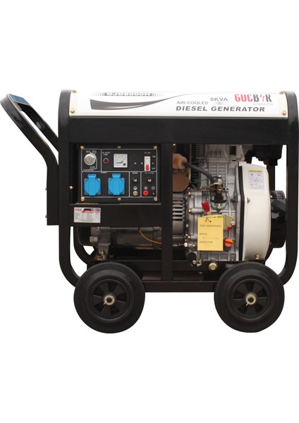 Jeneratör GJD8000H (8 Kva) Portatif Dizel Jeneratör Monofaze