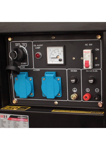 Jeneratör GJD8000H (8 Kva) Portatif Dizel Jeneratör Monofaze