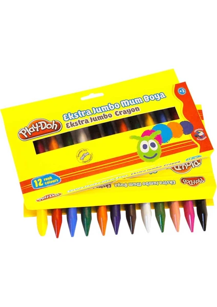 Jel Crayon Extra Jumbo 12 Renk Play-Cr011