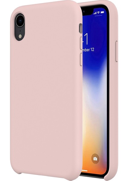 Buff iPhone XR Rubber Fit Kılıf Pink Sand