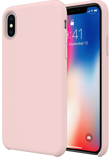 Buff iPhone Xs Max Rubber Fit Kılıf Pink Sand
