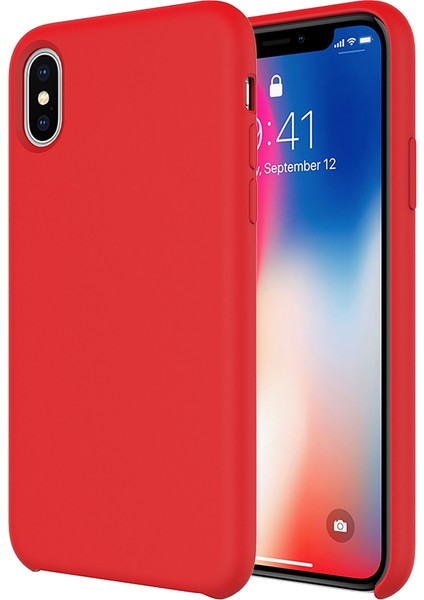 Buff iPhone Xs Max Rubber Fit Kılıf Red