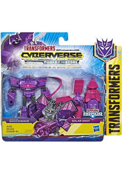 Hasbro Transformers Cyberverse Spark Armor Battle Shockwave Figür