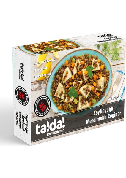 Zeytinyağlı Mercimekli Enginar - 200G