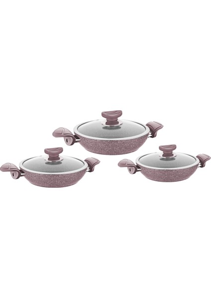 Granit 6 Parça Sahan Set Pembe