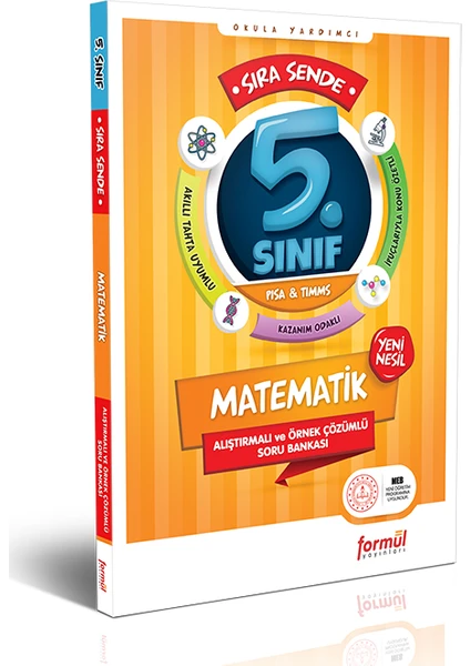 Formül Yayınları Sıra Sende 5. Sınıf Matematik Alıştırmalı ve Örnek Çözümlü Soru Bankası