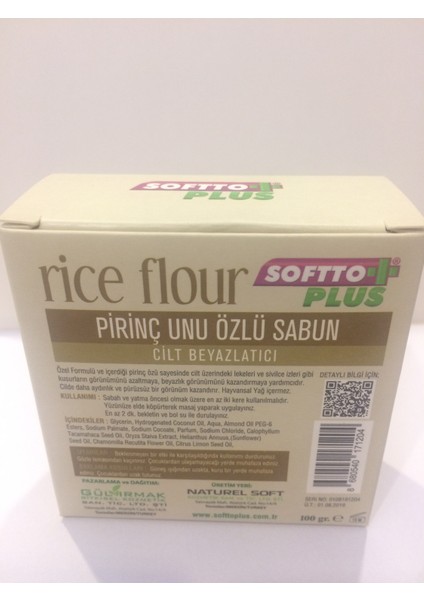 Pirinç Unu Özlü Cilt Sabun fiyatları