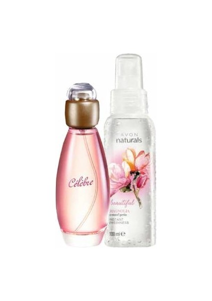 Celebre 50 ml Kadın Edt+Avon Naturals 100 ml Vücut Spreyi