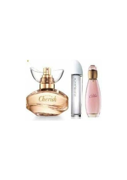 Cherish 50 ml Kadın Edp+Avon Purblanca 50 ml Kadın Edt+Avon Celebre 50 ml Kadın Edt 3lü Set