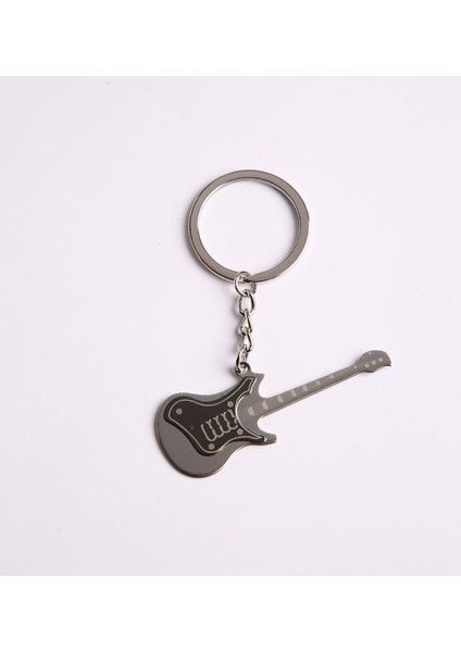 Gitar Tasarımlı Çelik Anahtarlık