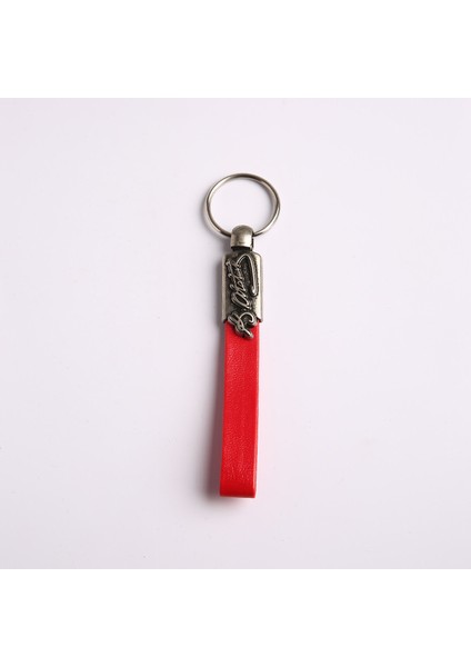 Atatürk Imza Tasarımlı Deri ve Çelik Anahtarlık