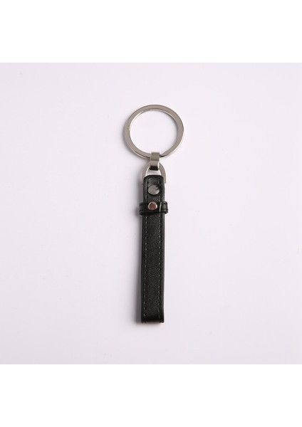 Siyah Deri Anahtarlık