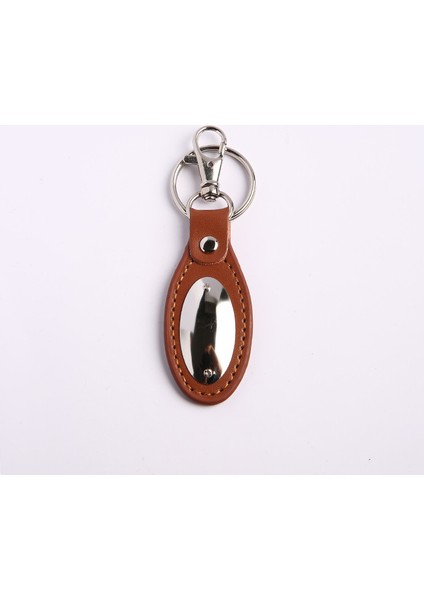 Kahverengi Deri Tasarım Anahtarlık