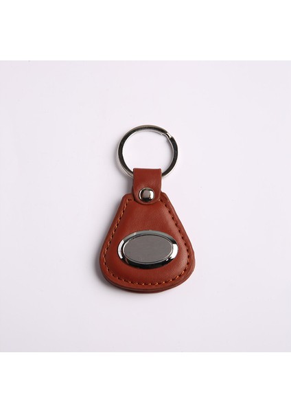 Kahverengi Deri Tasarım Anahtarlık