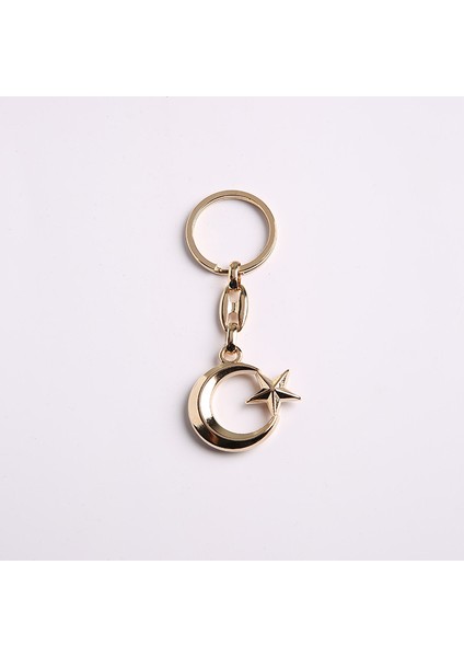 Ay-Yıldız Anahtarlık-Sarı