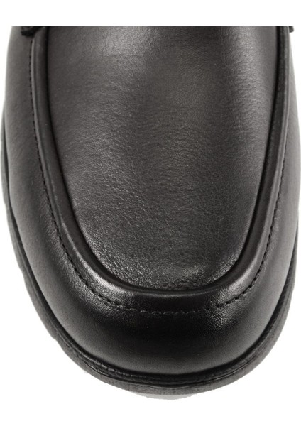 32614 Erkek Siyah Deri Comfort Ayakkabı