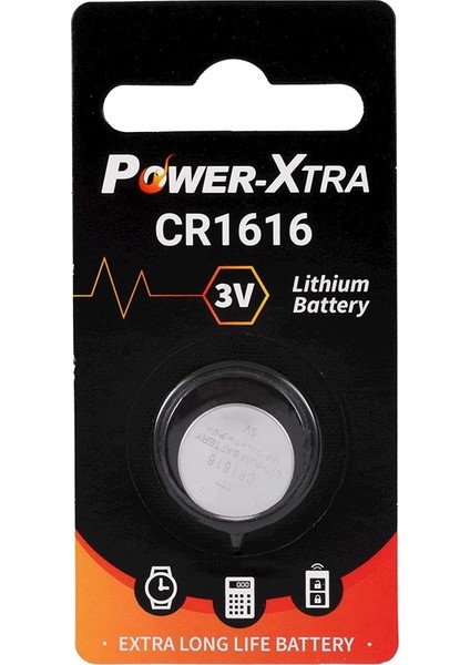 CR1616 Power-Xtra Lıthıum Pil 3V